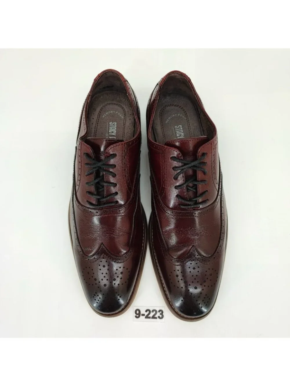 Stacy Adams Dunbar Wingtip Men's Size 9M Brown Leather Oxford Shoes 25064-601